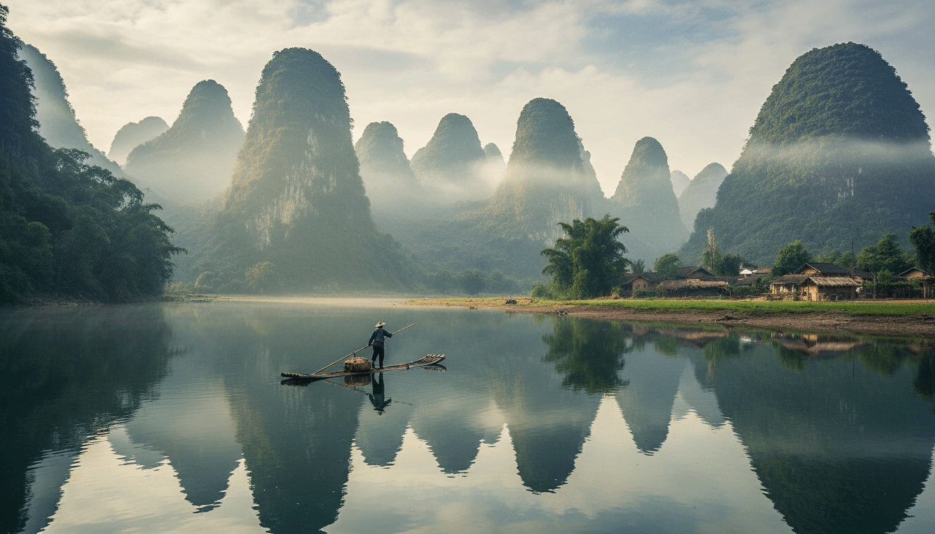 Li River landscape cruise
