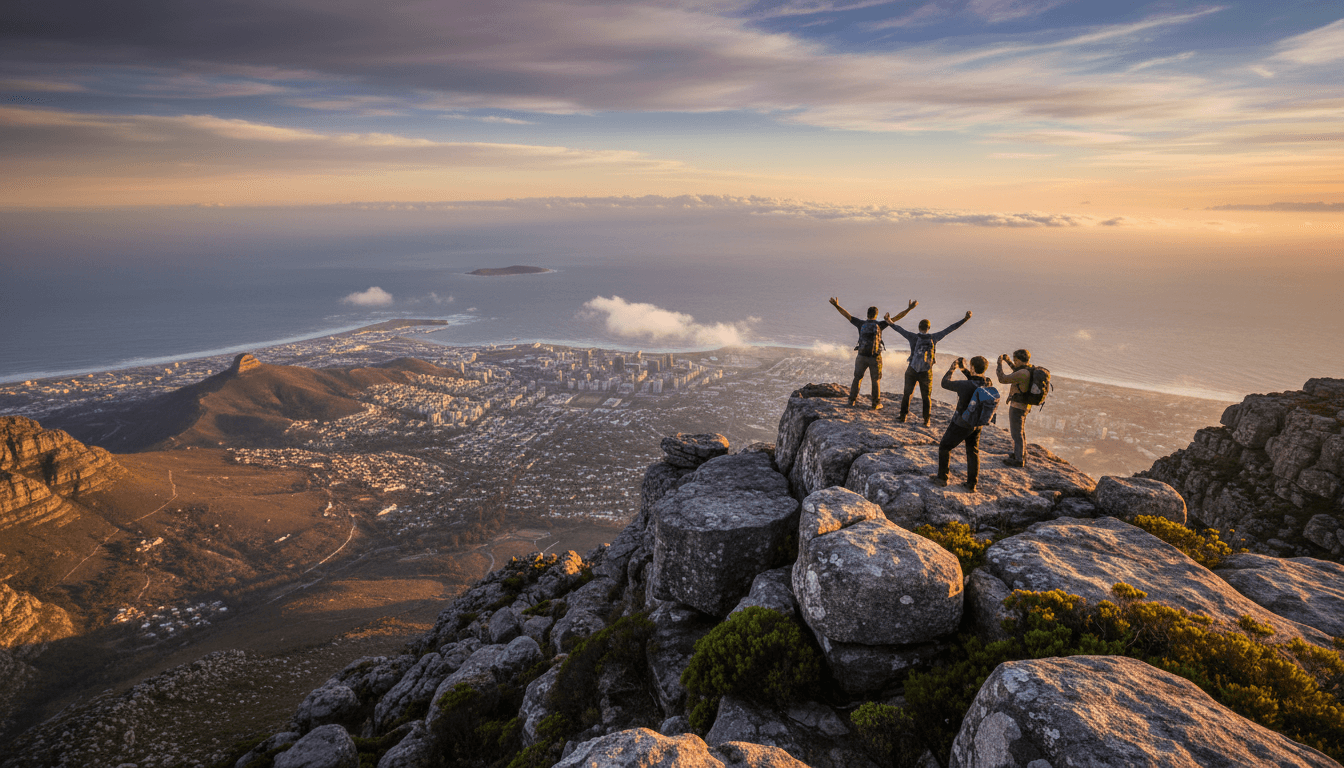 Table Mountain summit hike with panoramic views